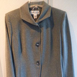 Jones Wear grey green marl skirt suit US12